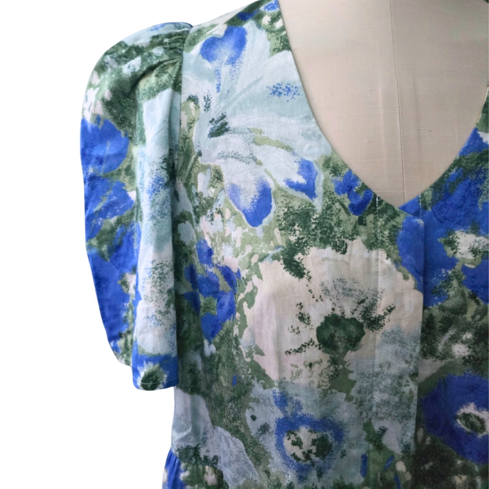 Tuckernuck Jardin de Fleurs Violetta Floral Midi Maxi Dress Large - Picture 7 of 12